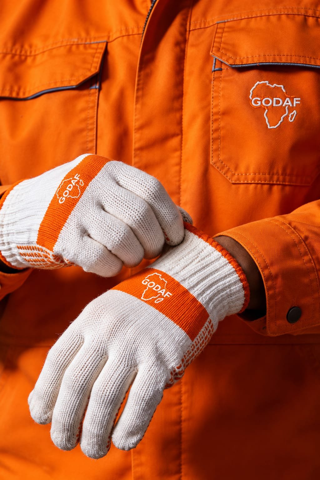 Gants de protection GODAF utilisés pour les opérations de manutention